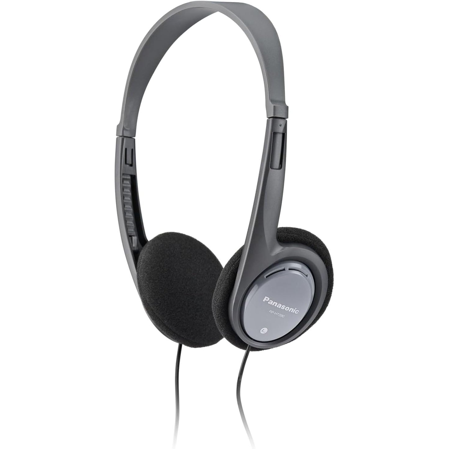 276847 - PANASONIC Kufje stereo të lehta RP-HT090E-H, kufje në vesh, kabllo 5 m, kontroll volumin, XBS, prizë 3.5 mm, të zeza