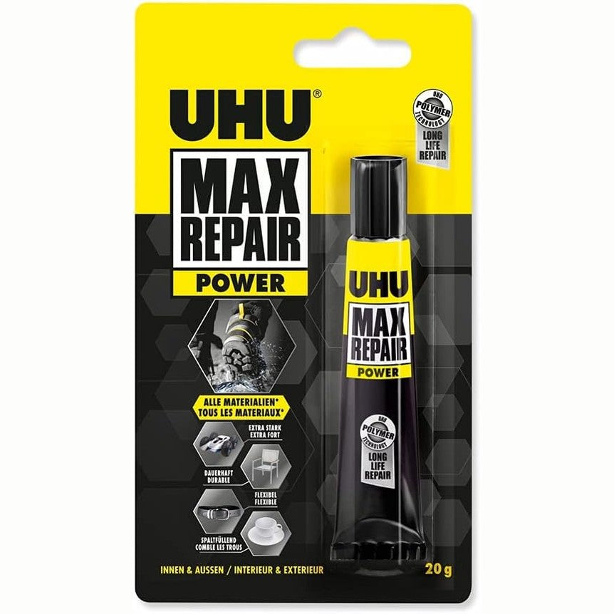 269527 - UHU Max Repair POWER, Ngjitës riparimi ekstra i fortë, 20 g, për 1001 riparime