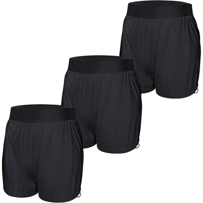 321069 - CARER Mbulesa pelenash për të rritur, 3 copë, të papërshkueshme nga uji, të padukshme, stil Boxer, hapje të rregullueshme për këmbët, të brendshme plastike unisex, të zeza, madhësia XXL