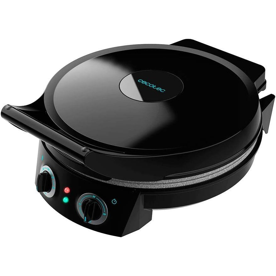 288315 - CECOTEC Fun Pizza&amp;Co Furrë Elektrike Pice, 1800W, Ø 31cm, kohëmatës deri në 30 minuta, veshje Rockstone, temperaturë e rregullueshme, hapje 180º me dy tepsi