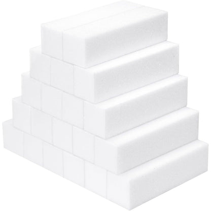308258 - Bllok për Lustrim Thonjsh, 20 copë, Katror, Sfungjer, Limë Thonjsh, për Sallone Thonjsh dhe Art Thonjsh në Shtëpi