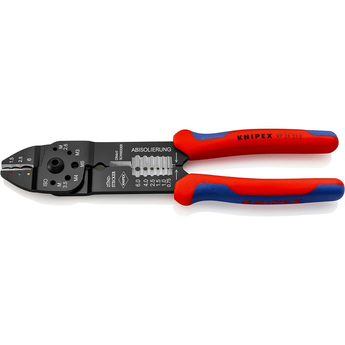 314083 - KNIPEX Crimpzange, 0,5-6,0 mm², me F-Crimp, Presszange, 97 21 215