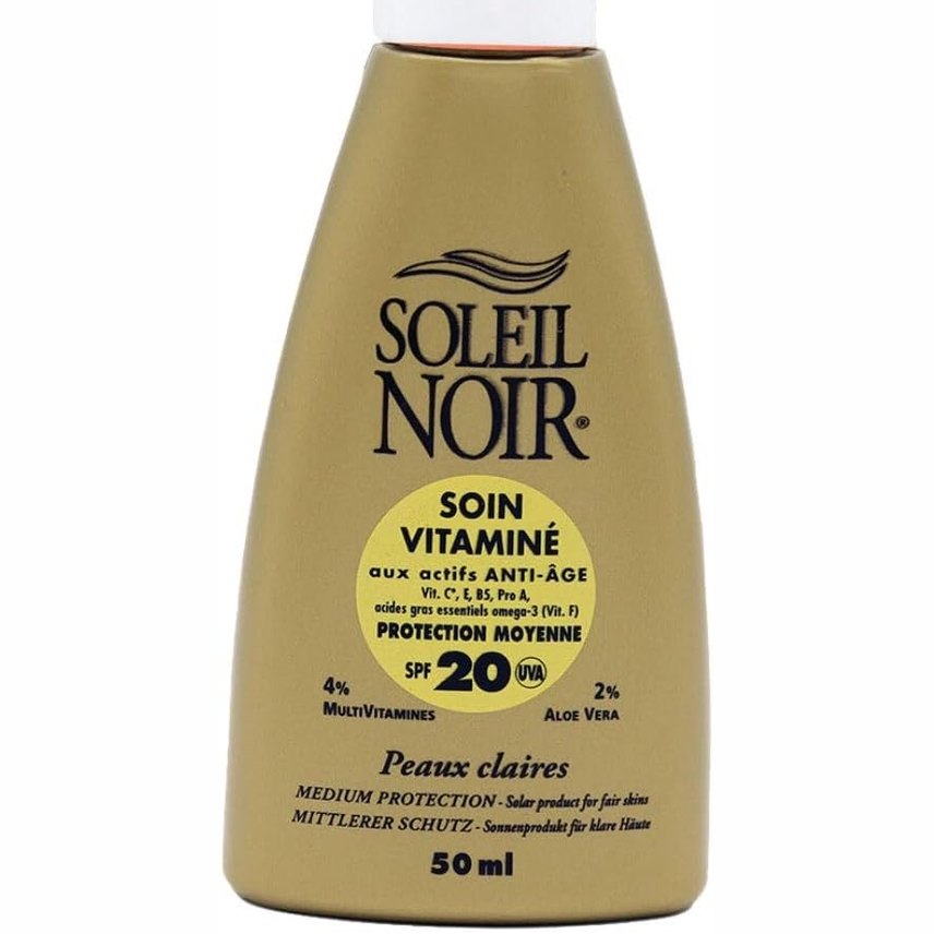 298706 - SOLEIL NOIR Krem dielli SPF 20, 50 ml, i pasuruar me vitamina A, C, E, Aloe Vera, prodhuar në Francë