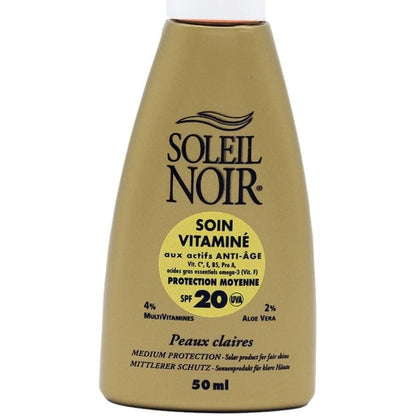 298706 - SOLEIL NOIR Krem dielli SPF 20, 50 ml, i pasuruar me vitamina A, C, E, Aloe Vera, prodhuar në Francë