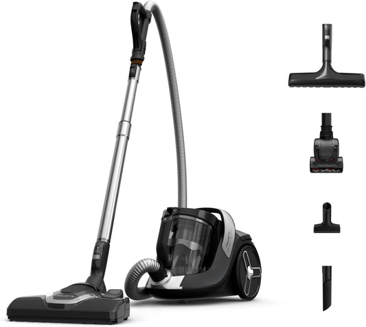 94122 - ROWENTA Fshesë me Korrent Green Force Cyclonic Effitech+, Me Cilindrë pa Qese, Kapaciteti 2.5L, Material Plastikë e Ricikluar, E Riciklueshme, 5 Aksesorë, Modeli RO7C66