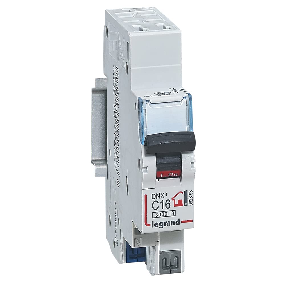 314600 - LEGRAND Ndërprerës Qarkor Fazë + Neutral 230V DNX³, Kapacitet Ndërprerës 3000A, Lakorja C 16A, 1 Modul
