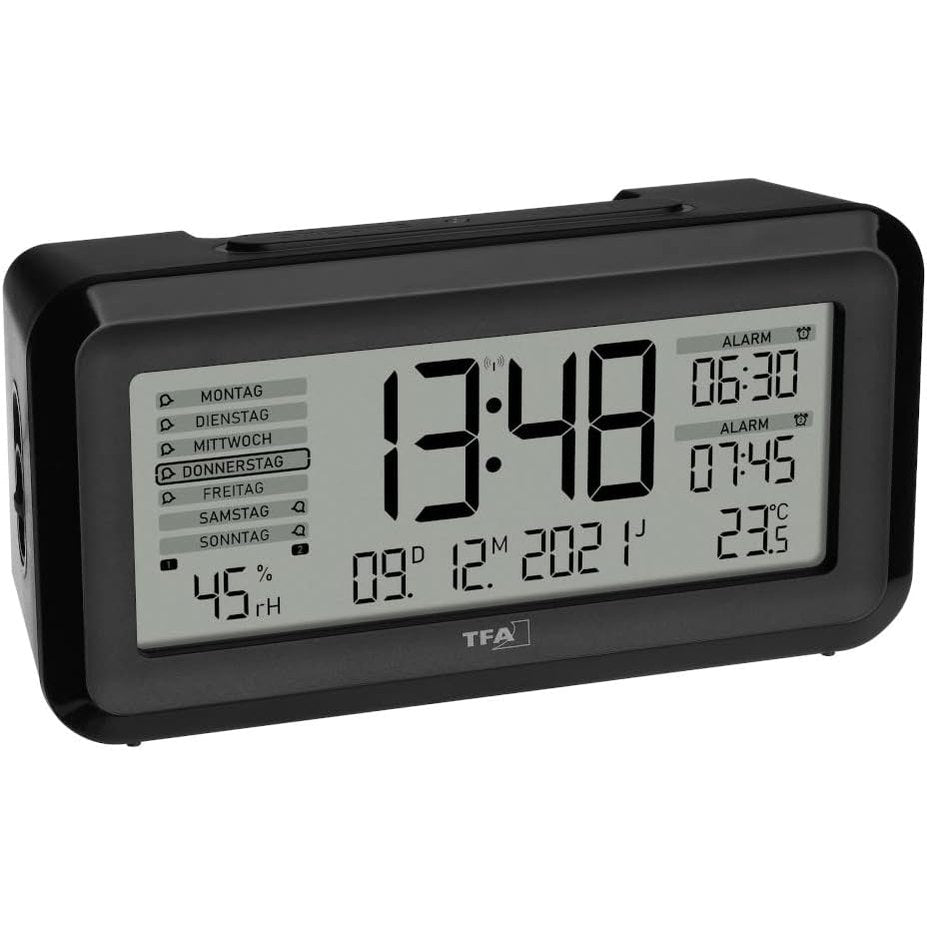 251497 - TFA Dostmann Orë alarmi dixhitale BOXX2, 60.2562.01, Ekran gjerman, 2 orë alarmi, (Gj) 138 x (Gj) 52 x (L) 72 mm