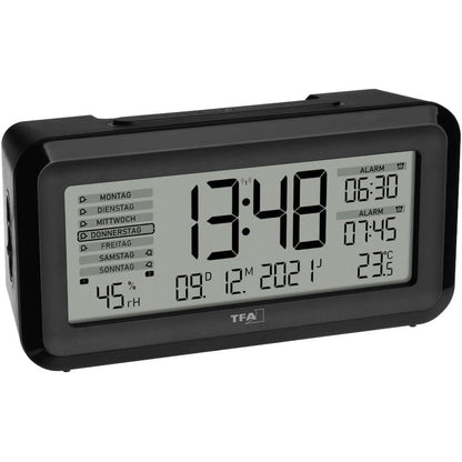 251497 - TFA Dostmann Orë alarmi dixhitale BOXX2, 60.2562.01, Ekran gjerman, 2 orë alarmi, (Gj) 138 x (Gj) 52 x (L) 72 mm