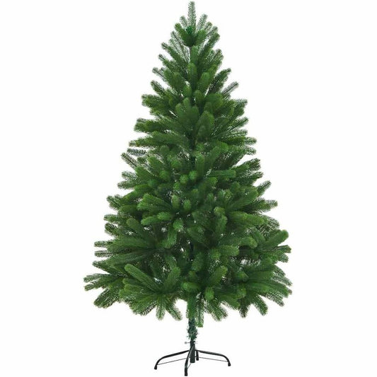 151201 - vidaXL Pemë Krishtlindjesh Faux 180 cm, Gjilpëra të Jetëshme, Ndërtim i Qëndrueshëm PE, Ngjyrë Jeshile, me Bazë Çeliku, Ideale për Dekorime Krishtlindjesh të Brendshme/të Jashtme