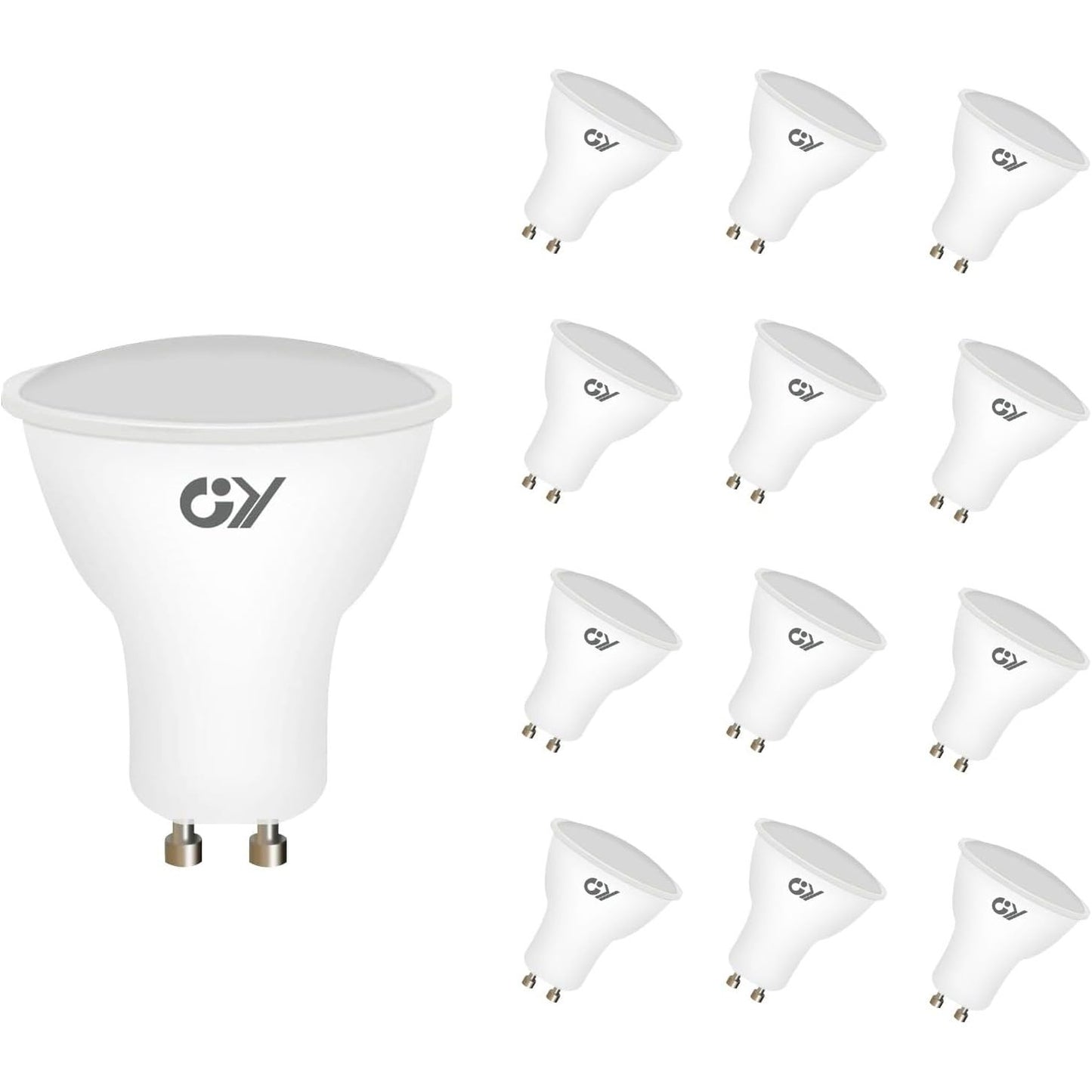 223332 - GY Llampa LED GU10 8W 660LM, 2700K e Bardhë e Ngrohtë, Kënd Rrezetimi 110°, Pa Errësim, Me Akrilik, Ø 50 mm