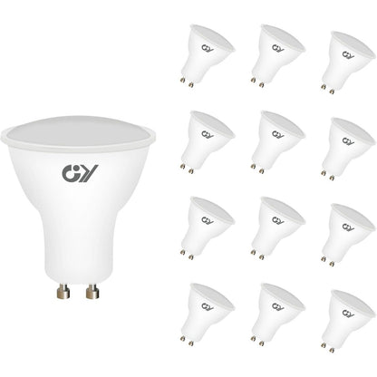 223332 - GY Llampa LED GU10 8W 660LM, 2700K e Bardhë e Ngrohtë, Kënd Rrezetimi 110°, Pa Errësim, Me Akrilik, Ø 50 mm