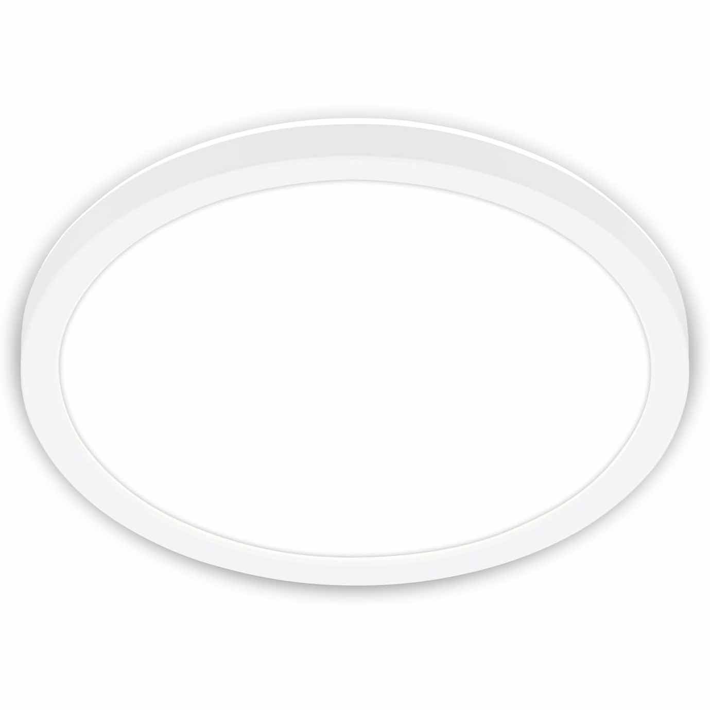 197033 - BRILONER - Llambë tavani LED, dritë e bardhë neutrale, panel LED 24x3 cm, përshtatshme për dhomë ndenjeje dhe kuzhinë, e bardhë