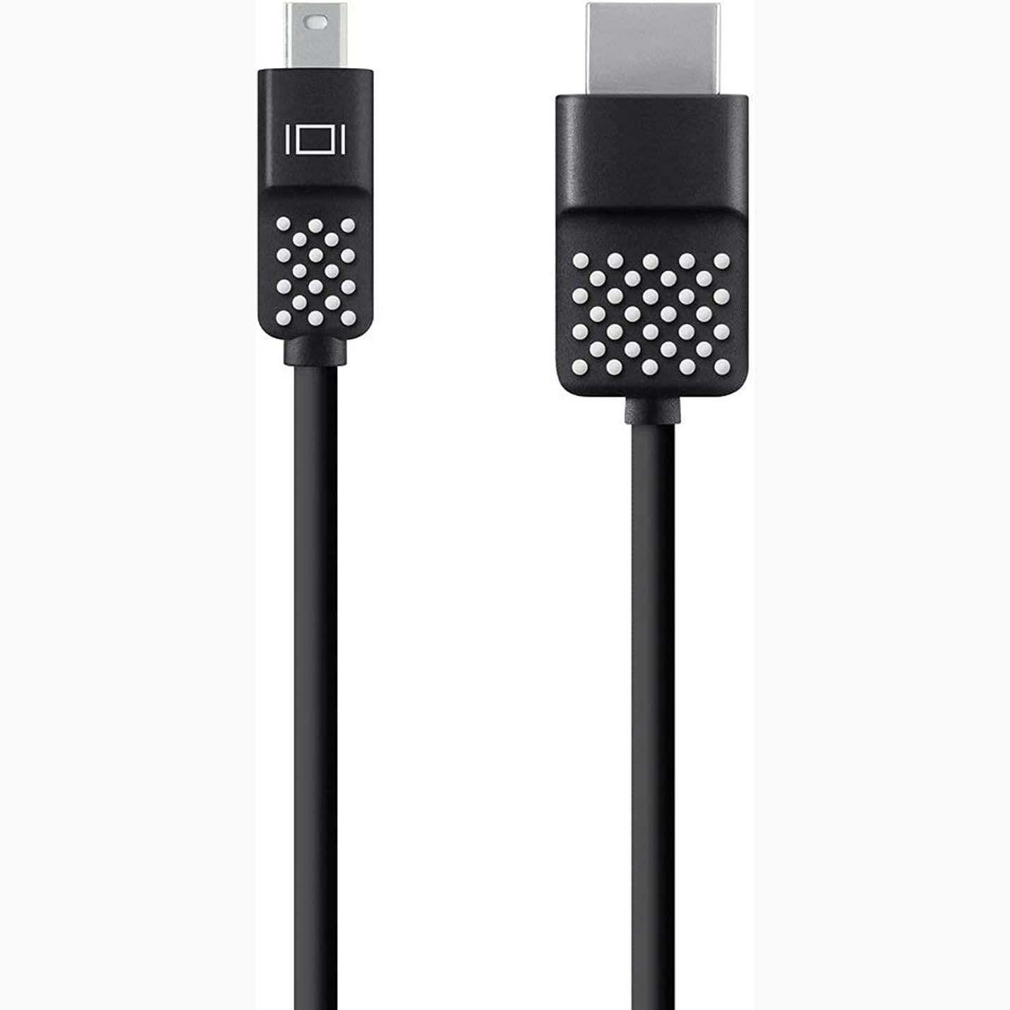 266514 - BELKIN F2CD080bt06, Kabllo Mini Display Port në HDMI, 6 këmbë (1.8 m), 4K, i pajtueshëm me Macbook Air, Macbook Pro dhe pajisje të tjera me Mini-DP, E zezë.