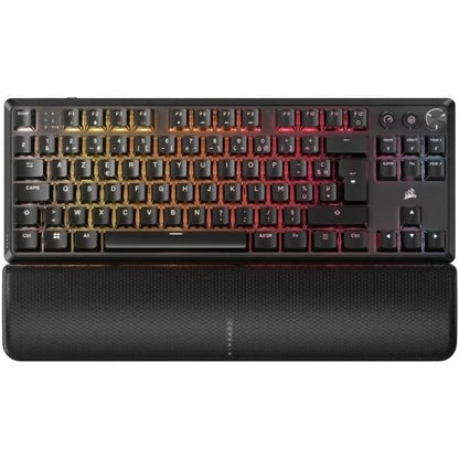 308567 - CORSAIR Tastierë mekanike K70 Core TKL pa tel RGB - Çelësa linearë MLX të kuq v2 - Kapakë ABS - AZERTY FR - e zezë