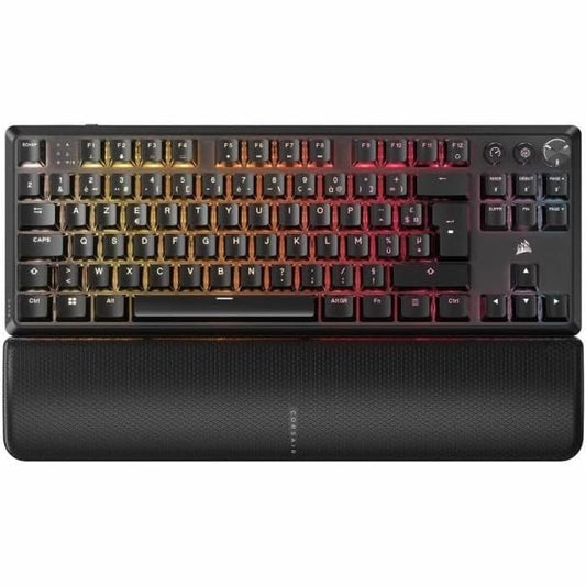 308567 - CORSAIR Tastierë mekanike K70 Core TKL pa tel RGB - Çelësa linearë MLX të kuq v2 - Kapakë ABS - AZERTY FR - e zezë