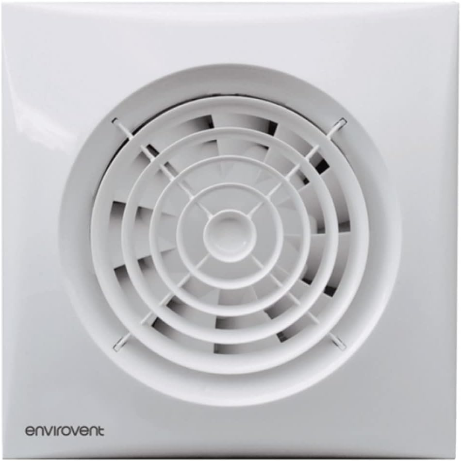 312661 - Envirovent Ventilator shkarkimi aksial i heshtur SIL100T Silent-100T Model me kohëmatës 100mm / 4" (i bardhë)