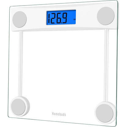 302542 - BANJO PESHORE DIXHITALE, Kapacitet 182 kg, 2 Bateri AAA, LCD me Ndriçim Blu, Xham Transparent
