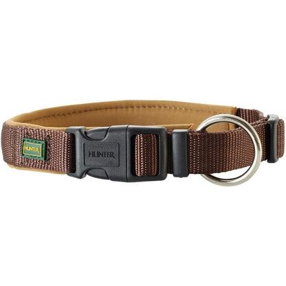 197458 - HUNTER - Qafore për qen NEOPRENE VARIO PLUS, Materiali: Najlon i qëndrueshëm, mbushje e butë neopreni, Ngjyra: Kafe/Karamel, Madhësia: L/2.5, e rregullueshme, me lehtësim tendosjeje, e lehtë për t'u pastruar