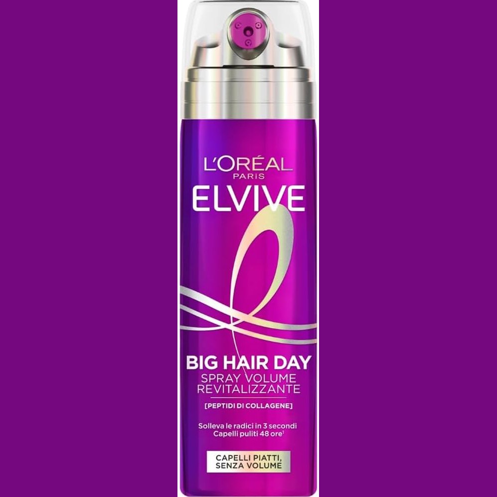272322 - L'ORÉAL PARIS Elvive Revitalizing Spray, 200 ml, për flokë të hollë, efekt i menjëhershëm vëllimi, me peptide kolagjeni, dispensues me shumë spërkatje