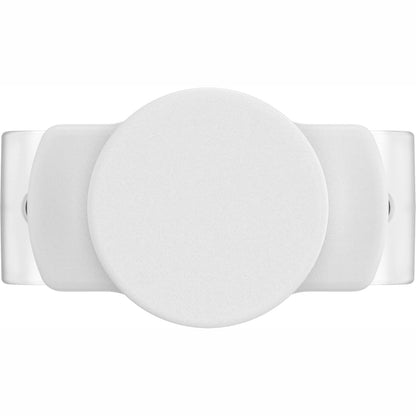 266912 - PopSockets Dorezë dhe mbështetëse telefoni PopGrip Slide Stretch Jo-ngjitëse me PopTop të ndërrueshëm për telefona me mbulesë të rrumbullakosur - e bardhë