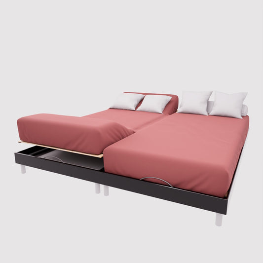 213935 - OKER DIELLI Çarçaf i fiksuar në pambuk TPR me 57 fije, 2x80x200 cm