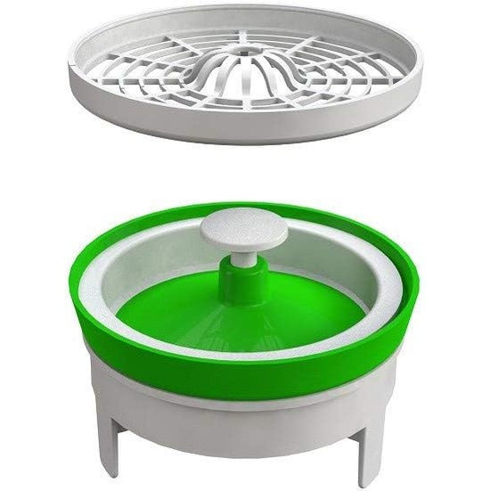 141795 - Bonomini 5229AR79B4 - valvul mekanike prej silikoni pa valvul, kundër reflektimit dhe kundër erërave - për tuba dushi nga 75 deri 80 mm - gri/jeshile