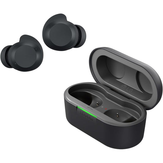 272661 - LG XBOOM BUDSPLUS, Kufje Bluetooth në vesh, Kufje sportive Bluetooth, Kufje Bluetooth pa tel në vesh, me anulim zhurme, IPX4 rezistente ndaj spërkatjeve, të zeza