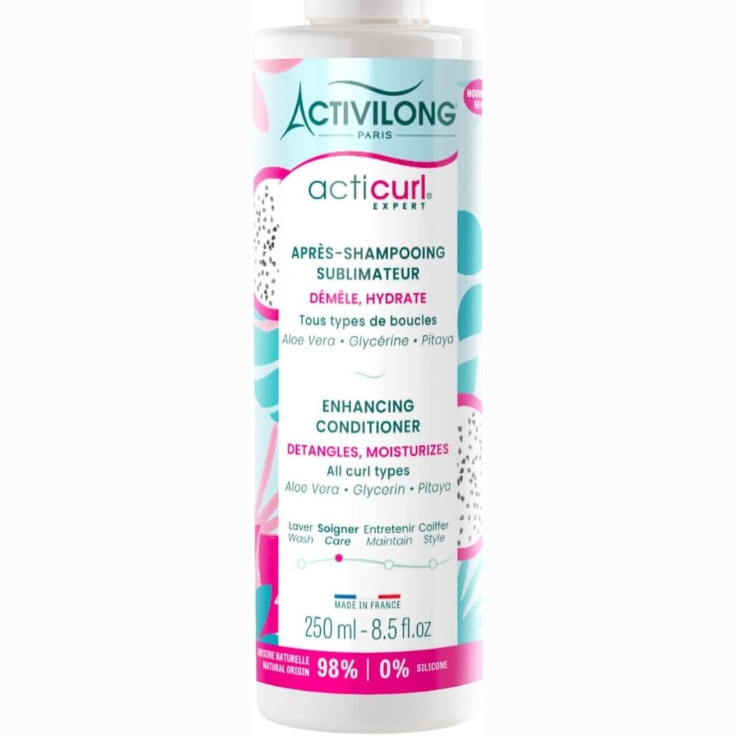 318138 - ACTIVILONG Balsam për Përmirësimin e Flokëve Acticurl Expert 250 ml - Të Gjitha Llojet e Kaçurrelave - 98% Përbërës me Derivim Natyral