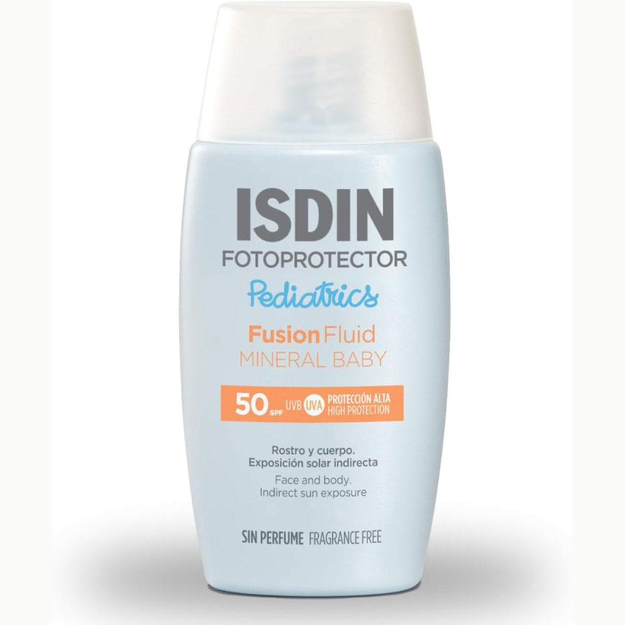 321325 - ISDIN - Krem kundër diellit për fëmijë - Fusion Fluid Mineral Baby SPF 50 - 50ml - 100% Filtra fizikë - I përshtatshëm për të gjitha llojet e lëkurës
