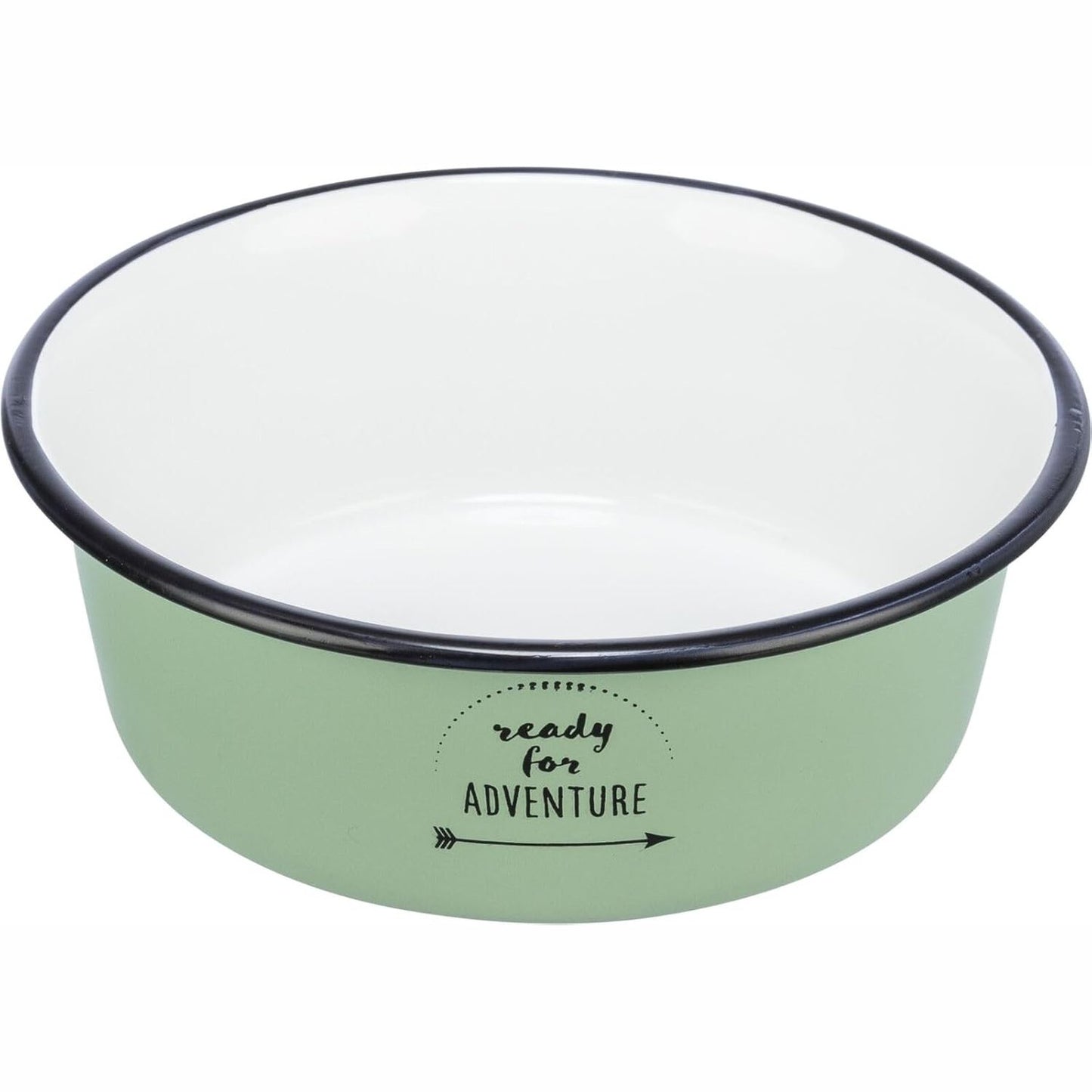 254009 - TRIXIE Tas, smalt/çelik inox - jeshile 0.9 l/ø 17 cm