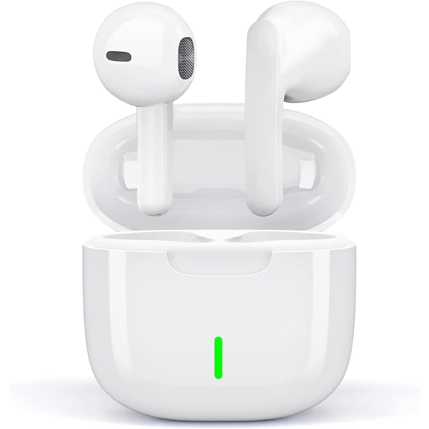 277076 - Kufje Bluetooth, Bluetooth 5.3, në vesh, 4 mikrofonë për uljen e zhurmës, tingull stereo Hi-Fi 50H, kontroll me prekje, IP7 të papërshkueshme nga uji, për iPhone, Android dhe Galaxy