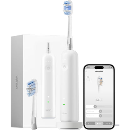 315211 - Wave Pro, furçë dhëmbësh elektrike, 60° WaveMotion, 66,000 Vpm, jetëgjatësi baterie 70 ditë, sensor presioni, 2 koka furçe Pro, ABS e bardhë