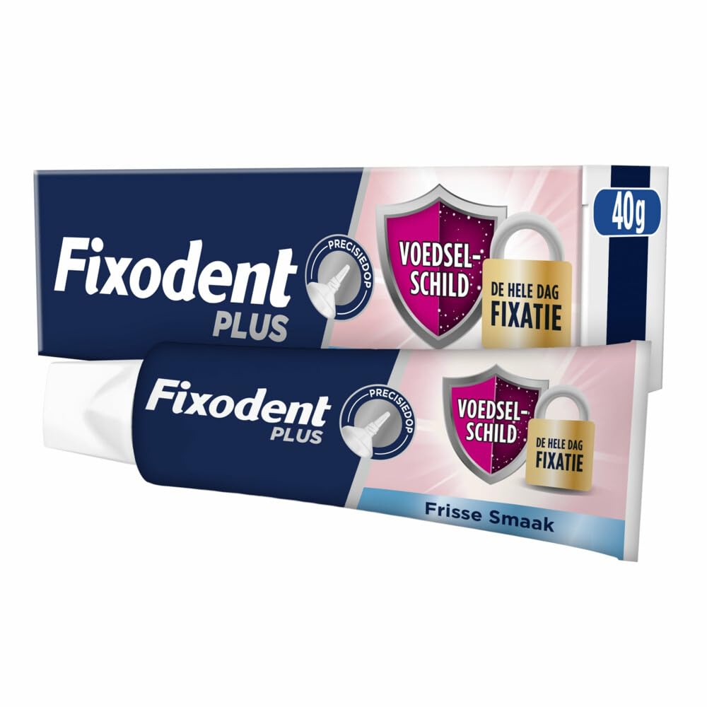 319031 - FIXODENT Plus Krem Ngjitës Anti-Grimcash për Proteza të Plota dhe të Pjesëshme, 40ml