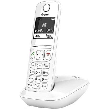 266367 - Gigaset AS690 Telefon DECT pa tel - ekran i madh me kontrast të lartë, cilësi audio e shkëlqyer, funksion pa duar - e bardhë [versioni gjerman]