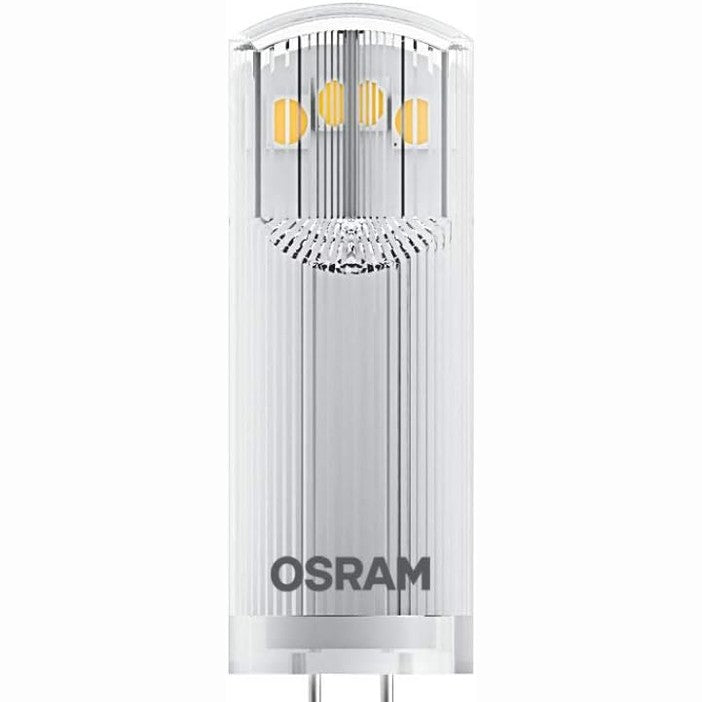 168910 - OSRAM - Llambë LED me Kunja me Bazë G4, Ngjyrë e Bardhë e Ngrohtë (2700K), Tension 12V, Fuqi 1.8W, Zëvendëson Llambën 20W, Set Dyfishtë