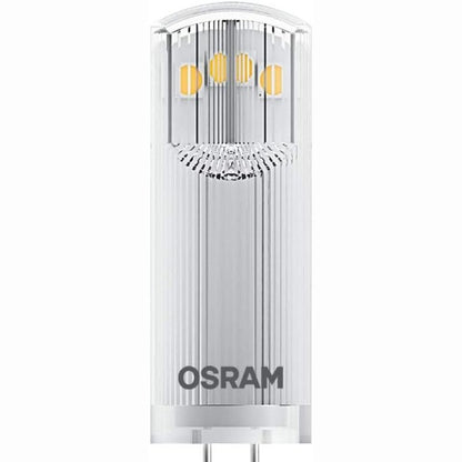 168910 - OSRAM - Llambë LED me Kunja me Bazë G4, Ngjyrë e Bardhë e Ngrohtë (2700K), Tension 12V, Fuqi 1.8W, Zëvendëson Llambën 20W, Set Dyfishtë