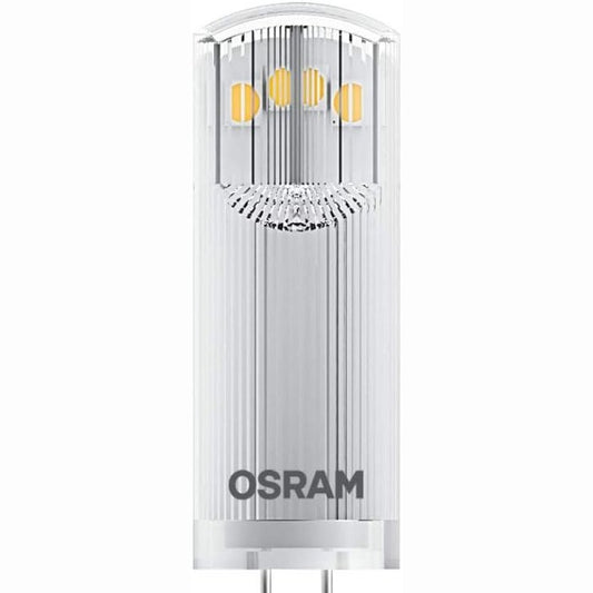 168910 - OSRAM - Llambë LED me Kunja me Bazë G4, Ngjyrë e Bardhë e Ngrohtë (2700K), Tension 12V, Fuqi 1.8W, Zëvendëson Llambën 20W, Set Dyfishtë