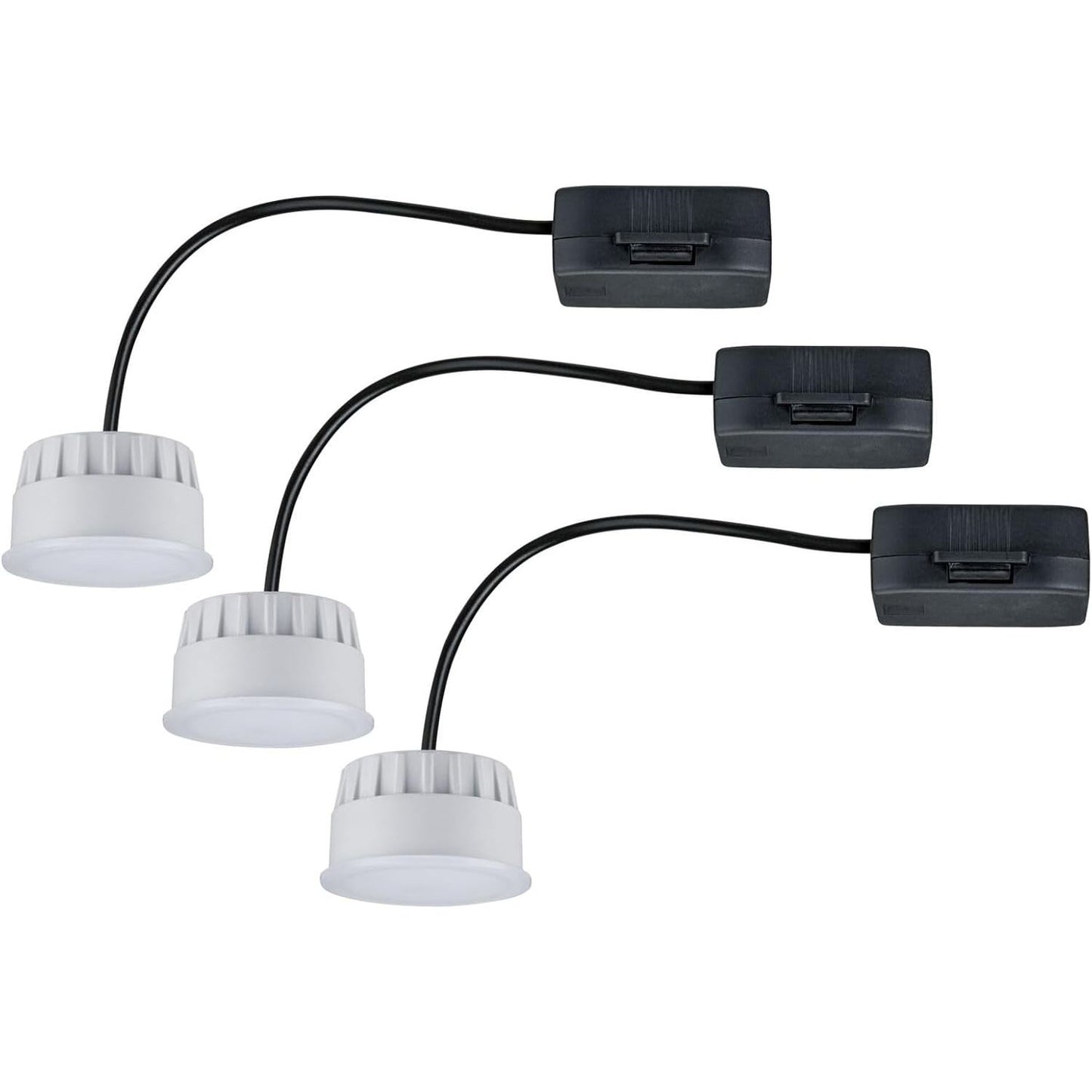 250951 - PAULMANN Modul Drite LED i Fundur 92473 Choose Coin, 3 x 6 W, 3 x 470 lm, 230 V 2700 K, Saten, Plastik