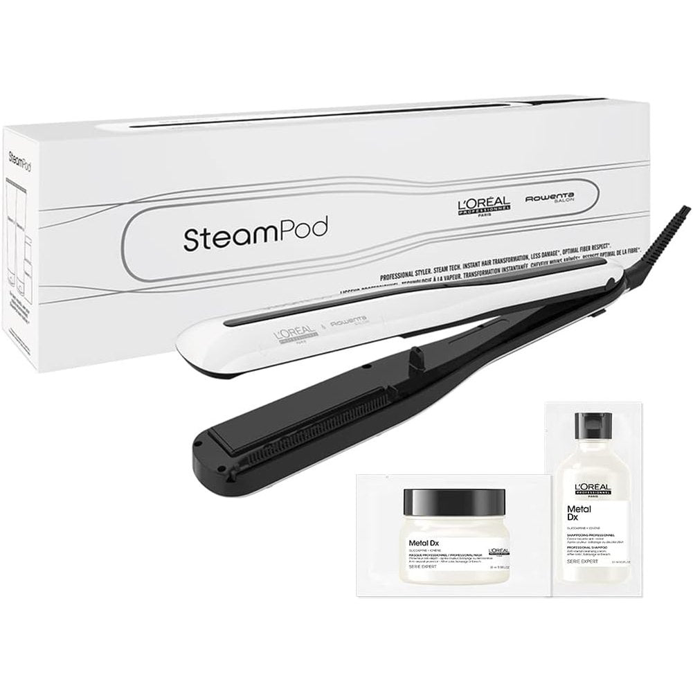 320851 - L'ORÉAL PROFESSIONNEL Steampod 3 | Drejtues me avull për drejtimin dhe kaçurrelat, përfshin shampo dhe maskë