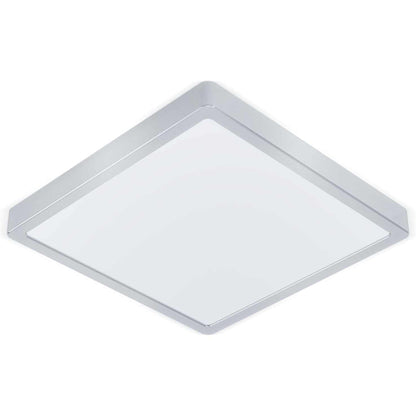 184374 - EGLO MOLAY - Llambë Tavani LED, me 1 Dritë, Montuar në Sipërfaqe prej Çeliku dhe Plastike, Argjend dhe e Bardhë, Gjatësi x Gjerësi 28.5 cm