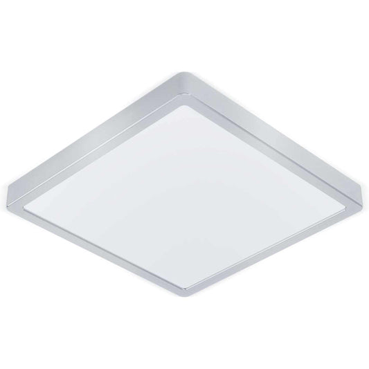 184374 - EGLO MOLAY - Llambë Tavani LED, me 1 Dritë, Montuar në Sipërfaqe prej Çeliku dhe Plastike, Argjend dhe e Bardhë, Gjatësi x Gjerësi 28.5 cm