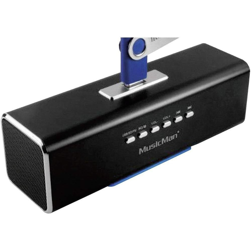 276697 - MUSICMAN Altoparlant Portativ MA Soundstation, Zë Stereo, Radio FM, MP3 Player, USB, AUX/Line-In, Vend për Kartë MicroSD, 6 Orë Kohëzgjatje Luajtjeje, i Zi