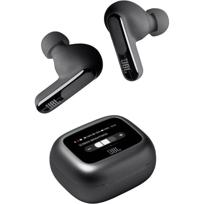 272640 - JBL LIVE BEAM 3, Kufje pa tel me Bluetooth, jetëgjatësi baterie 48 orë, Anulim i zhurmës True Adaptive, JBL Signature Sound, rezistente ndaj ujit IP55, me maja veshësh, të zeza