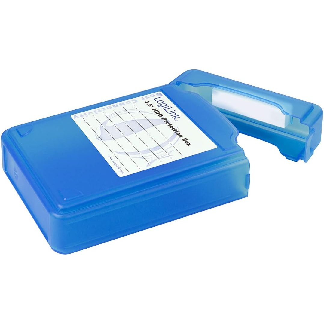 267299 - LogiLink Kuti mbrojtëse për hard disk UA0133 për 1 HDD 8.9 cm (3.5 inç), blu