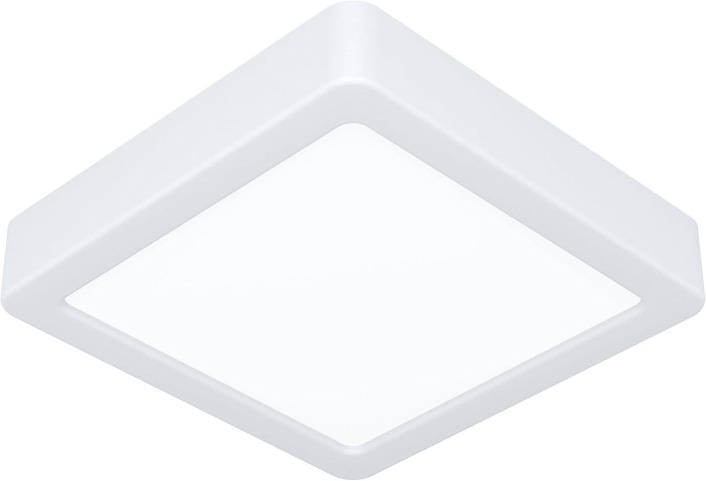 262205 - EGLO Llambë tavani LED Fueva 6, 15x15 cm, llambë katrore, plastike e bardhë, ndriçim ngrohtë dhe ftohtë