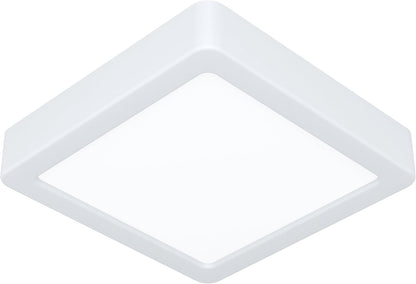 262205 - EGLO Llambë tavani LED Fueva 6, 15x15 cm, llambë katrore, plastike e bardhë, ndriçim ngrohtë dhe ftohtë