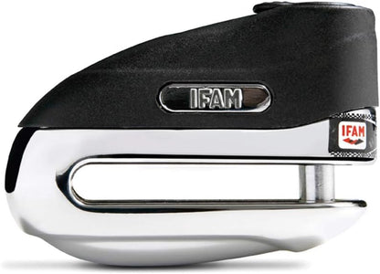 288831 - IFAM Kyç me disk për frena motori Road100, 10 mm, ngjyrë kromi, çelik i forcuar, kyçje automatike, 2 çelësa standardë dhe 1 LED.