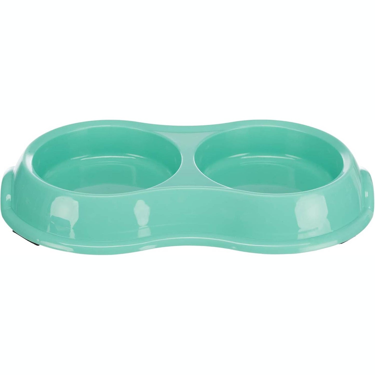216908 - TRIXIE Tas i dyfishtë, plastik, 2 x 0.2 l, Ø 11 cm, 26 x 4 x 14 cm