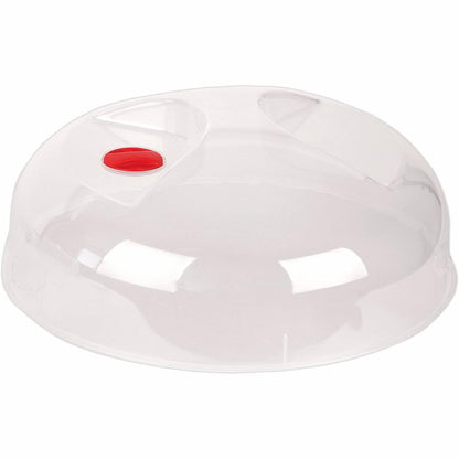 254038 - HEIDRUN Kapak për mikrovalë 1911, Transparent/i Kuq, 30 cm, 30 x 30 x 10 cm