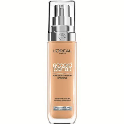 301153 - L'ORÉAL PARIS - Fondatinë e lëngshme - 30 ml - Nuanca: Golden Sand (5.D) - Hidratim 24 orësh - Formulë me acid hialuronik